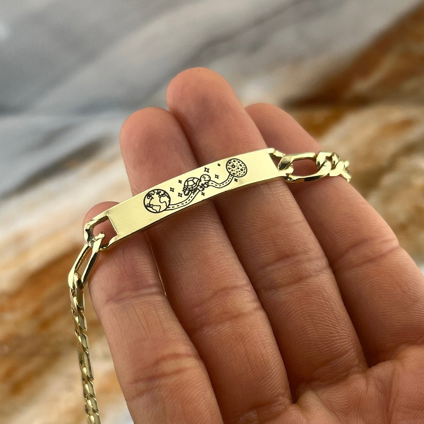 Pulsera oro y plata laminado