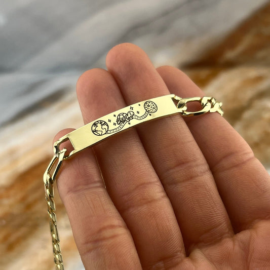 Pulsera oro y plata laminado