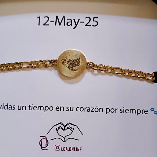 Pulsera de círculo con foto