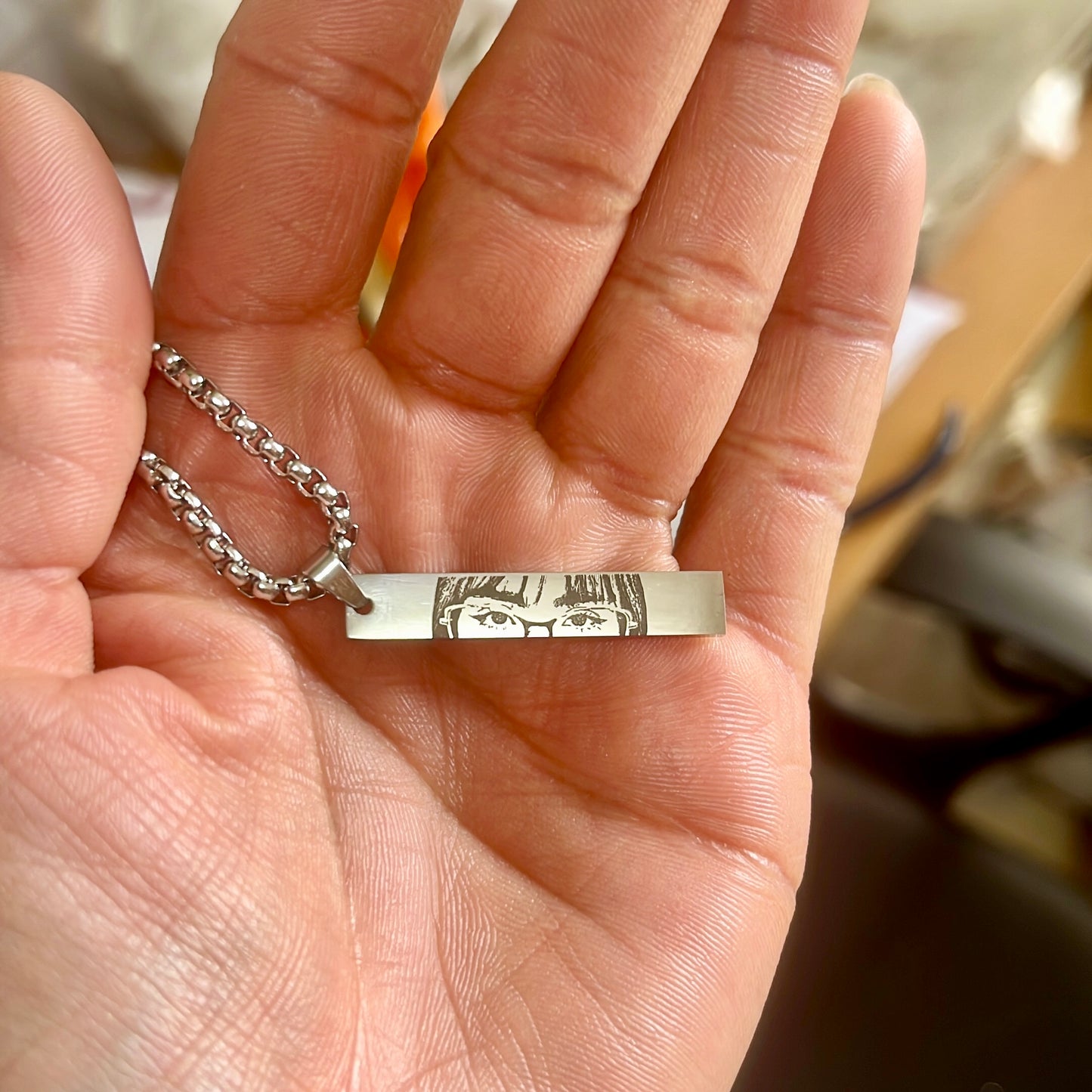 Collar plano con foto