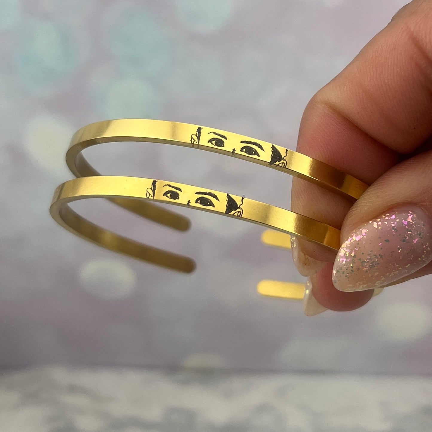 Par de brazaletes de foto