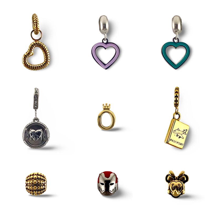 Charms de varias figuras