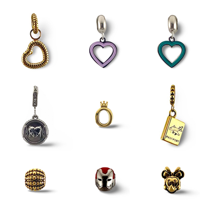 Charms de varias figuras