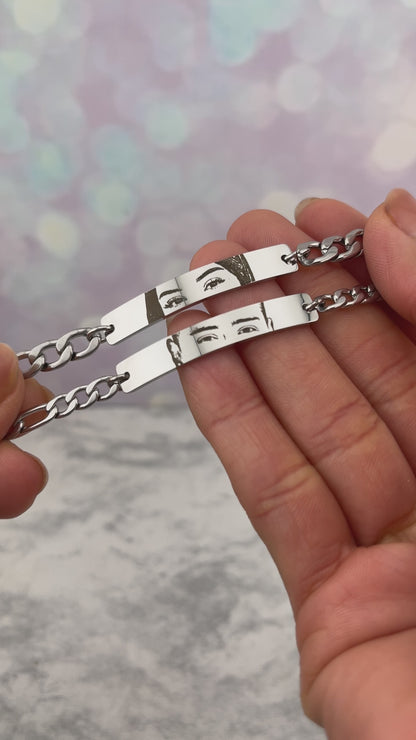 Pulseras de pareja con foto