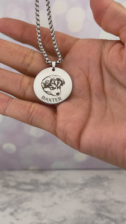 Collar redondo con foto