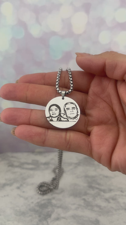 Collar redondo con foto