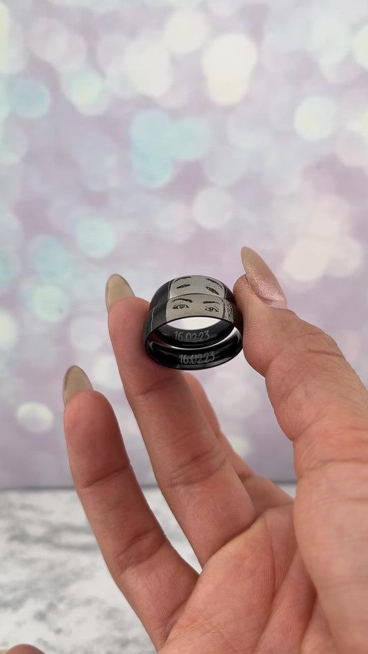 Anillos de promesa con foto