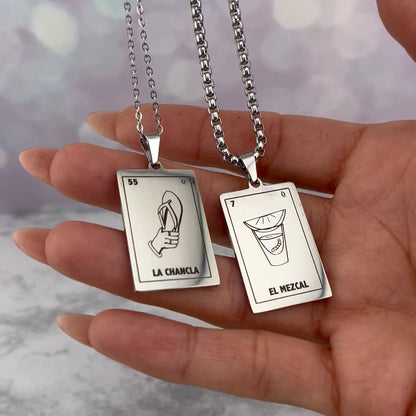 Collares de parejas lotería mexicana