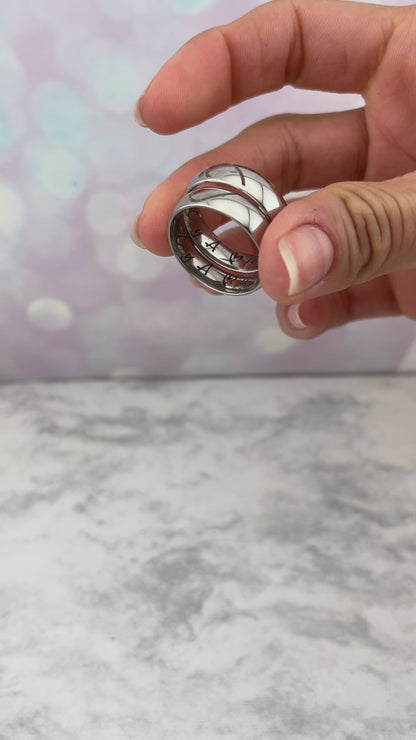 Anillos de promesa corazón complemento