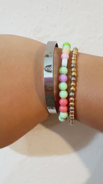 Brazalete rígido con peluditos