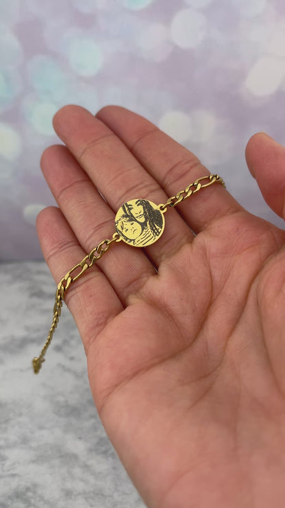 Pulsera de círculo con foto