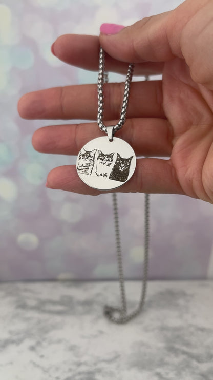 Collar redondo con foto