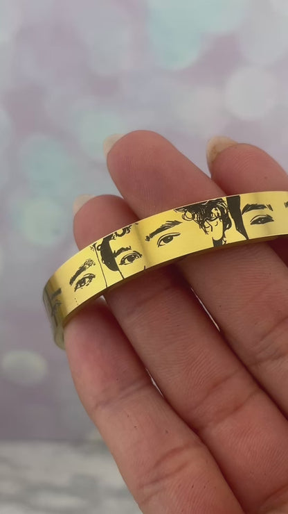 Brazalete rígido con fotos