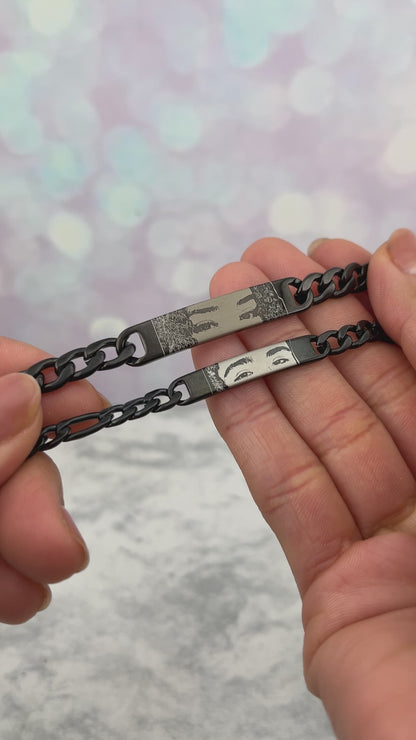 Pulseras de pareja con foto