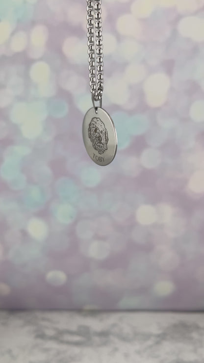 Collar redondo con foto