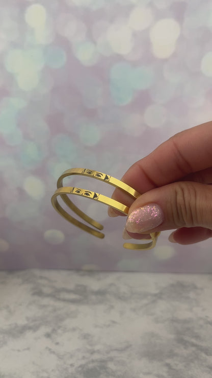 Par de brazaletes de foto