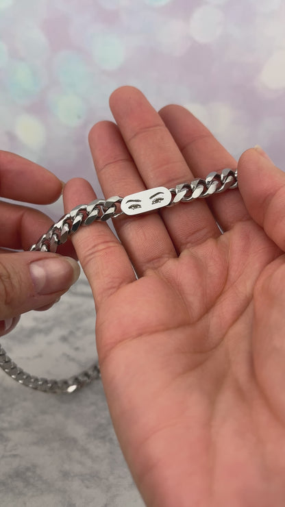 Gargantilla cubana con foto