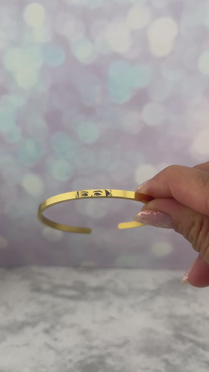 Brazalete rígido con fotos