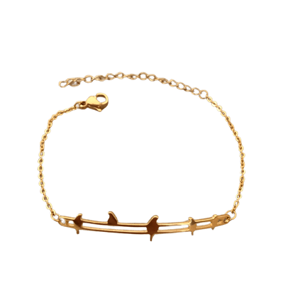 Pulseras delicadas de acero inoxidable de figuras