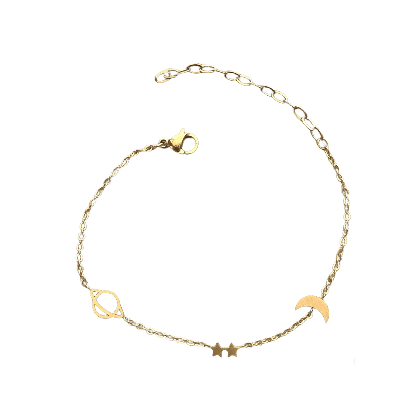 Pulseras delicadas de acero inoxidable de figuras