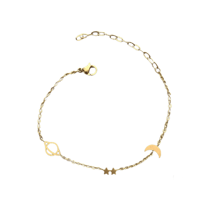 Pulseras delicadas de acero inoxidable de figuras