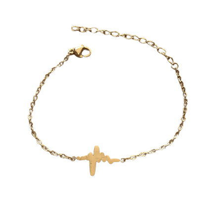 Pulseras delicadas de acero inoxidable de figuras