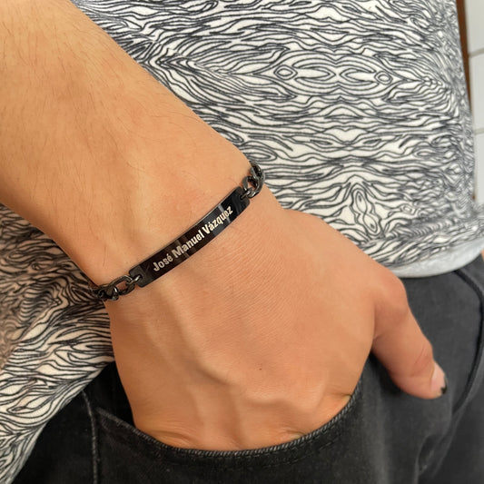 Pulsera personalizada de papá con familia