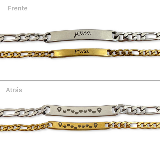 Pulseras de parejas jc♡ca