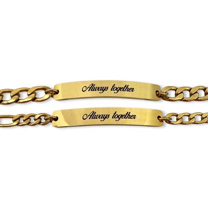 Pulseras de parejas personalizadas