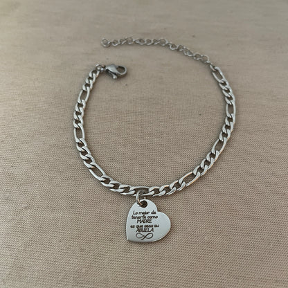 Pulsera delicada la mejor madre y abuela