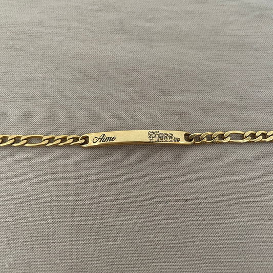 Pulsera para niñ@ nombre e intengrantes