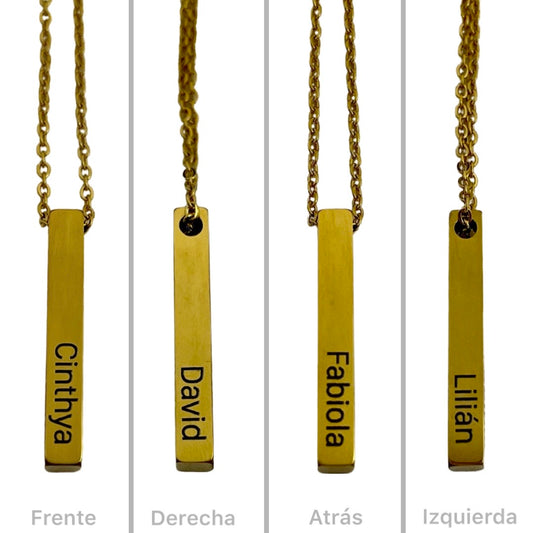 Collar personalizado de barra 3D