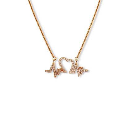 Collares delicados de figuras con brillantes